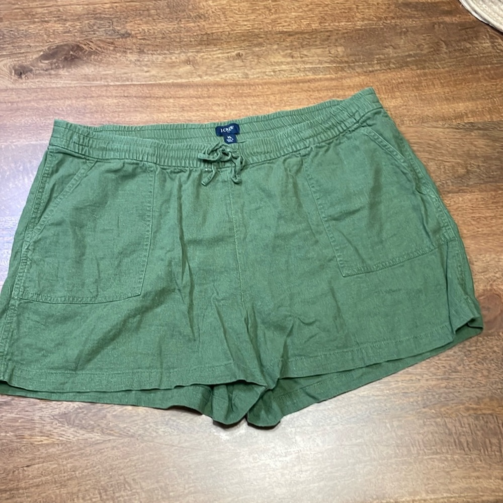 Women’s J Crew Shorts Dark Green XL